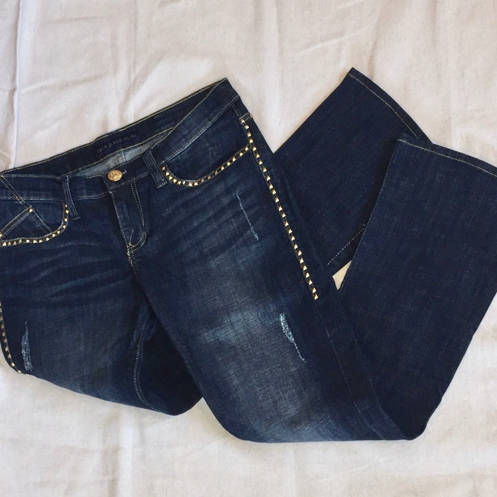 Women's Rock & Republic Jeans Sz 8 Kasandra Studs
